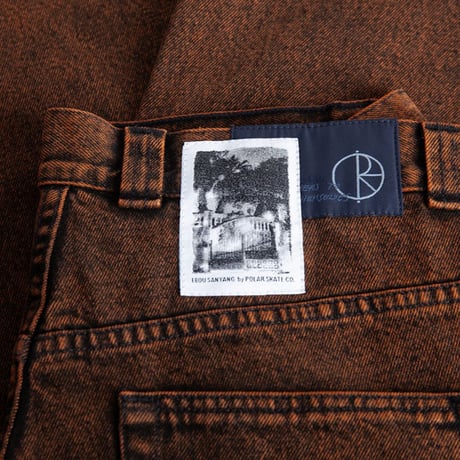 POLAR SKATE CO デニム ポーラー　Big Boy Pants Badalona （Orange Black）