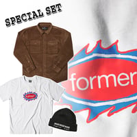 “8/31まで【3点セットで￥8800】！ 1SET限り” FORMER SPECIAL SET　フォーマー シャツ＆Tシャツ＆ビーニー