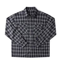 FORMER シャツ 長袖 チェック フォーマー　VIVIAN FLANNEL LS SHIRT （BLACK/GREY）