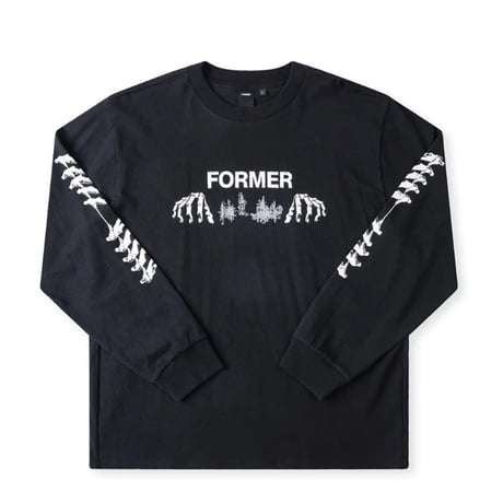 FORMER フォーマー 長袖 Tシャツ　ENGINEERED LS T-SHIRT （BLACK）