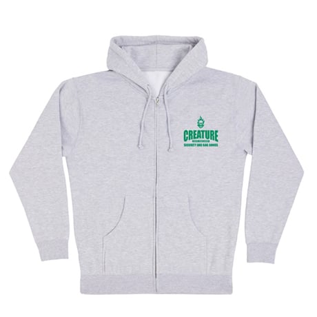 CREATURE SKATEBOARDS  フーディー クリーチャー メンズ　Security Service Mens Creature Zip Hoodie （Grey Hthr）