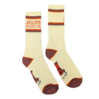 ANTIHERO SKATEBOARDS ソックス アンタイヒーロー メンズ　IT’S A RIP OFF SOCK （CREAM/ORANGE/DK RED）