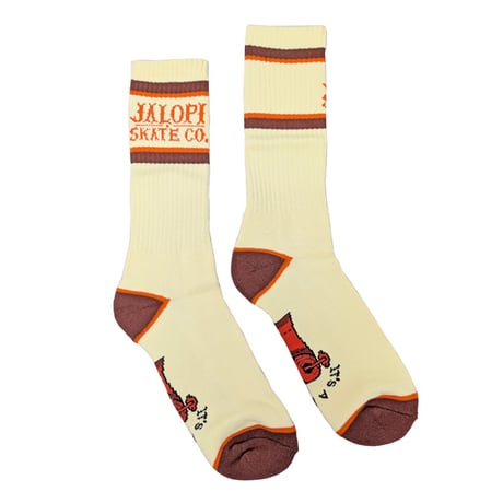 ANTIHERO SKATEBOARDS ソックス アンタイヒーロー メンズ　IT’S A RIP OFF SOCK （CREAM/ORANGE/DK RED）