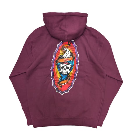 1910 9teenten アパレル ナインティーン テン パーカー　HAWKS ON THE RUN PULLOVER  HOODIE （MAROON）