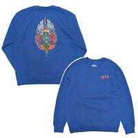 1910 9teenten アパレル ナインティーン テン スウェット　FREYA EMB CREW FLEECE （ROYAL）