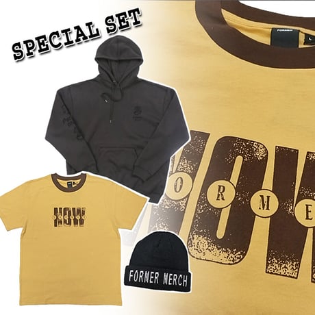 “9/30まで【3点セットで￥8800】！ 1SET限り” FORMER SPECIAL SET　フォーマー フーディー＆Tシャツ＆ビーニー