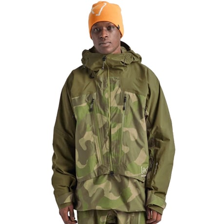 26-27 BURTON メンズ スノーボードウエア Men's [ak]® Cyclic GORE-TEX 2L Anorak (Dried Moss / Keel Camo)