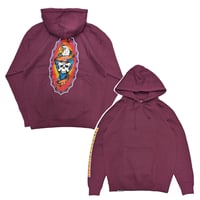 1910 9teenten アパレル ナインティーン テン パーカー　HAWKS ON THE RUN PULLOVER  HOODIE （MAROON）