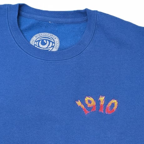1910 9teenten アパレル ナインティーン テン スウェット　FREYA EMB CREW FLEECE （ROYAL）