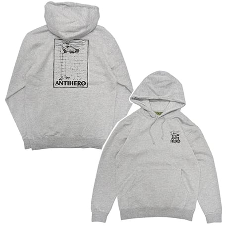 ANTIHERO SKATEBOARDS パーカー アンタイヒーロー　LANCE CODY CHAPMAN PULLOVER HOODIE （HTH GREY）