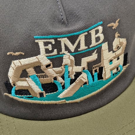 REAL SKATEBOARDS キャップ CAP リアル スケートボード　ADJ OVAL EMB SNAPBACK CAP （CHARCOAL/TAN）