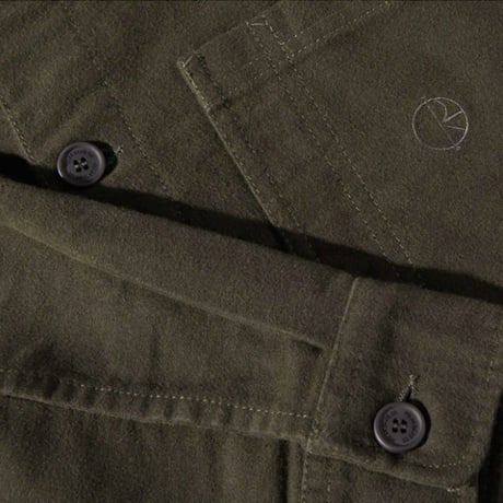 SALE POLAR SKATE CO オーバーシャツ ポーラー　BRUSHED TWILL THEODORE OVERSHIRT （BROWN）