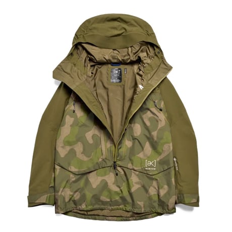 26-27 BURTON メンズ スノーボードウエア Men's [ak]® Cyclic GORE-TEX 2L Anorak (Dried Moss / Keel Camo)
