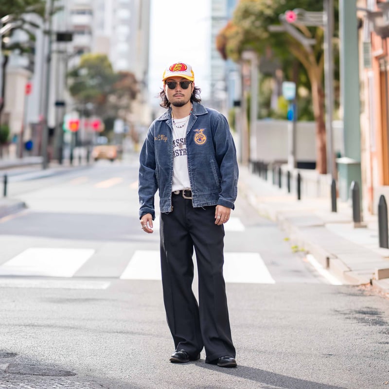 Black】MD VALENCIA PRESS PANTS | NATIVE JAPANES