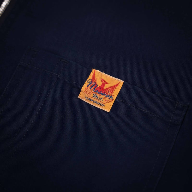 Navy】MD-ZIP WORK SHIRTS | NATIVE JAPANESE WEB