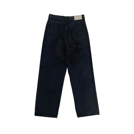 PRINTED WHISKER DENIM [BLACK x BLACK]