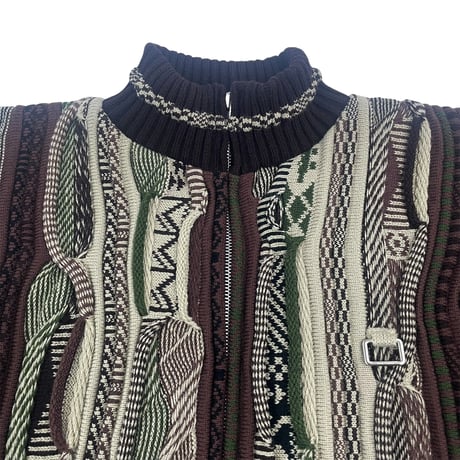 ZIP UP 3D KNIT [CAMO]