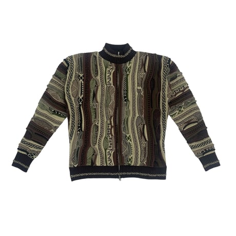 ZIP UP 3D KNIT [CAMO]