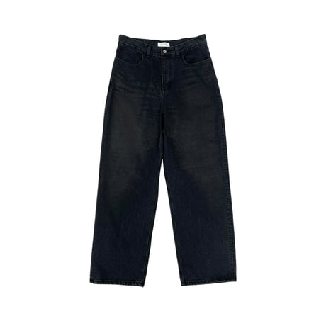 PRINTED WHISKER DENIM [BLACK x BLACK]