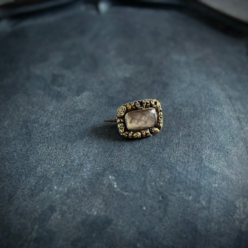 モーニングジュエリー　ヘヤーアクセサリー　ゴールド12ct 017 アンティーク 永遠を編む モーニングジュエリー | 134 oldbeauty