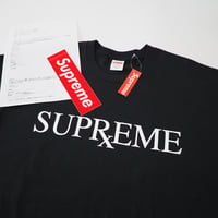 新品 2XL 正規品 シュプリーム 25aw ロゴ プリント Tシャツ 黒 ブラック 白 ホワイト メンズ