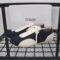 新品 定価9900円 ディスコート 26ss レトロ ランニング シューズ ネイビー 紺 オフホワイト 白 メンズ 26.5cm