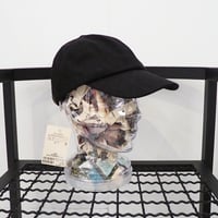 新品 定価7150円 ウィムガゼット ザポーズ 25ss 春夏 レーヨン リネン ロー キャップ 黒 ブラック レディース