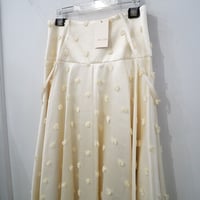 新品 定価58300円 ウィムガゼット 25aw ボンボン ジャガード 2way スカート エクリュ フリー