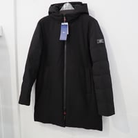 新品 定価33000円 ジーステージ 細身 2way フード付き ダウン コート 黒 ブラック 46 メンズ M S