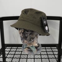 新品 定価4950円 フォーティーセブン 公式 ニューヨーク ヤンキース NY刺繍 バケットハット カーキ 黒 メンズ レディース