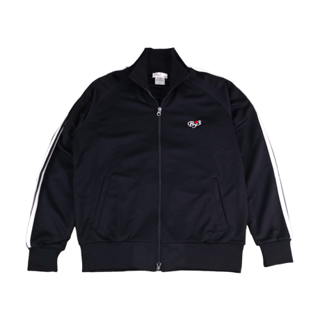 By3 VINCENT TRACK  JACKET  BLACK×WHITE