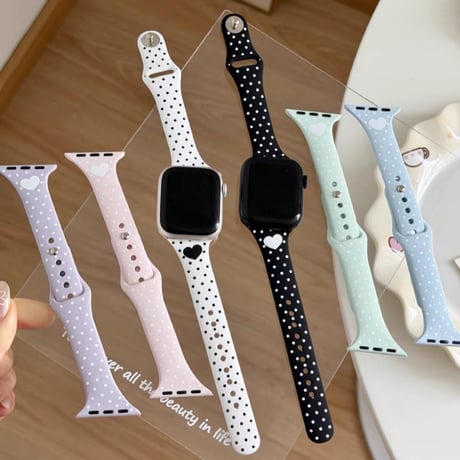 【N837】アップル ウォッチ バンド シリコン かわいい apple watch Series11/SE3 バンド レディース