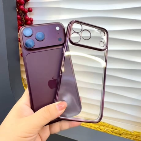 【N849】ソフト iphone18pro/17pro クリア ケース iphone ケース メタリック カラー