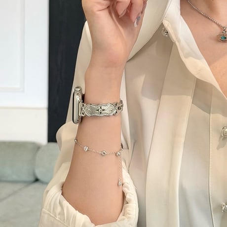 【N838】apple watch ブレスレット かわいい アップル ウォッチ バンド バングル キラキラ