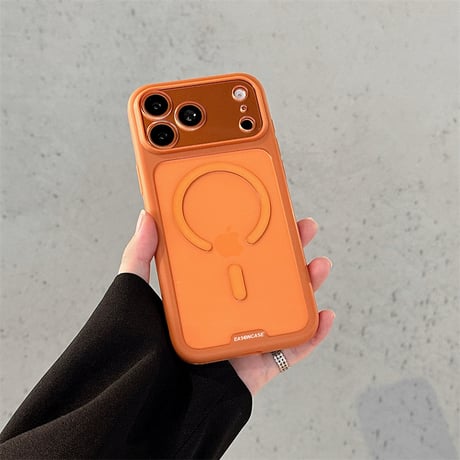 【N854】iphone18pro ダークチェリー に 合う ケース magsafe 対応 ケース 透明