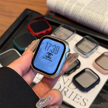 【N842】アップルウォッチ 覗き 見 防止 カバー apple watch ケース se3/s11 42mm/46mm