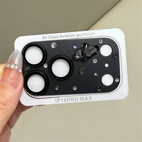 【N859】iphone18pro/17pro カメラカバー デコ iphone18promax レンズ カバー かわいい