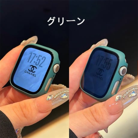 【N842】アップルウォッチ 覗き 見 防止 カバー apple watch ケース se3/s11 42mm/46mm