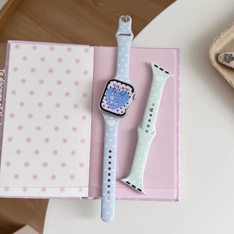 【N837】アップル ウォッチ バンド シリコン かわいい apple watch Series11/SE3 バンド レディース