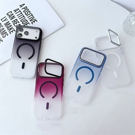 【N846】カメラ保護 付き iphone18pro/17pro ケース magsafe/スタンド iphone ケース マット