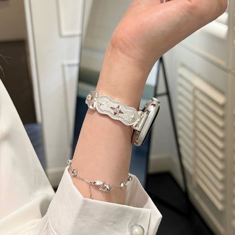 【N838】apple watch ブレスレット かわいい アップル ウォッチ バンド バングル キラキラ