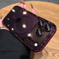 【N519】magsafe対応 iphone18pro/17pro ケース キラキラ iphone ケース クリア「カメラ保護フィルム付き」