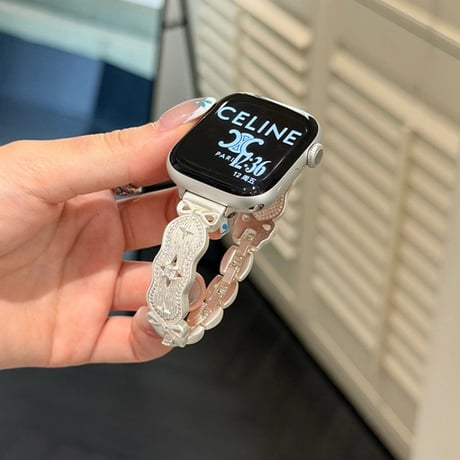 【N838】apple watch ブレスレット かわいい アップル ウォッチ バンド バングル キラキラ