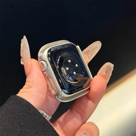 【N842】アップルウォッチ 覗き 見 防止 カバー apple watch ケース se3/s11 42mm/46mm