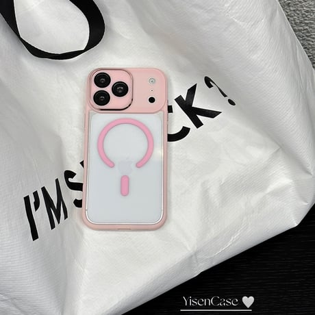 【N162】Magsafe対応/レンズ保護フィルムiPhoneクリアケース 滑りにくい iPhone18pro/17/16/15/14シリーズ対応ケース