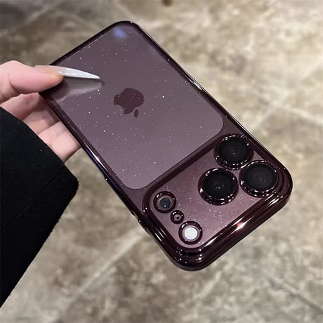 【N115】iphone18pro/17/17pro ケース かわいい キラキラ グリッター iphone 透明ケース かわいい