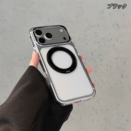 【N527】iphone18pro/17pro ケース マグセーフ スタンド iphone ケース クリア おしゃれ