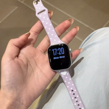 【N837】アップル ウォッチ バンド シリコン かわいい apple watch Series11/SE3 バンド レディース
