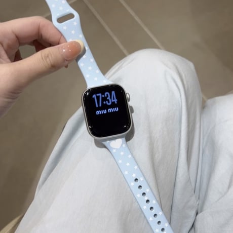 【N837】アップル ウォッチ バンド シリコン かわいい apple watch Series11/SE3 バンド レディース
