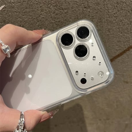 【N857】カメラ保護フィルム付き ガラス IPhone18pro/18promaxケース キラキラ iphone17pro ケース クリア